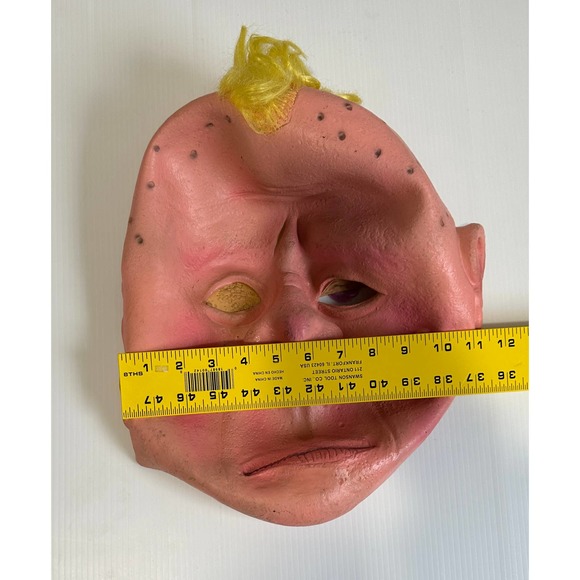 Spearhead Industries Giant Big Creepy Scary Man Mask Halloween Costume Rubber - Picture 11 of 11